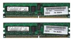 IBM System X x3550 (2x2GB) DDR2-667 ECC Fully Buffered RAM DIMM Memory Kit, PC2-5300, p/n: 38L5905, FRU: 39M5790, OPT: 39M5791, OEM (  )