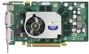 VGA card nVIDIA/Dell Quadro FX1400, 128MB, 2xDVI out, 1xS-Video out, PCI-Express (PCI-E), p/n: 0K8215, OEM ()