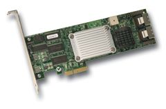 RAID Controller LSI Logic MegaRAID SATA 300-8ELP, 8 channel Serial ATA II-300, 128MB Cache, RAID levels: 0, 1, 5, 10, 50; PCI-E, OEM ()