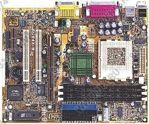 Motherboard ASUS CUV4X, Socket370 FC-PGA, SDRAM PC-100/133, AGP, 5xPCI, AS 5.1, ISA, OEM (системная плата)
