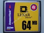 Lexar 64MB CompactFlash (CF) Memory card  (карта памяти)