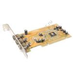 SIIG NN-400P33 3-port FireWire (IEEE1394) PCI adapter, OEM ()