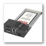 Adaptec AUA-1422CS 2-port USB 2.0/2-port FireWire 1394 Cardbus PCMCIA adapter, retail ()