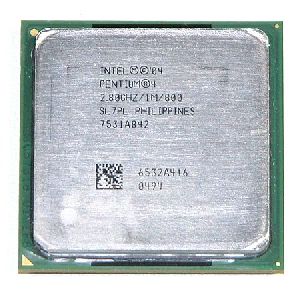 CPU Intel Pentium4 2.8GHz HT (Hyper-Threading Technology), 1MB L2 Cache, 800 FSB, SL7PL (2800MHz), Prescott 478-pin, OEM ()
