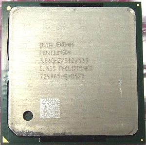 CPU Intel Pentium4 3.06GHz/512KB/533MHz, 478-pin, SL6S5, Northwood, HT (Hyper-Threading Technology), OEM ()