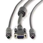 Belkin OmniView E-Series KVM cable kit, 2xPS/2 + HD15M/2xPS/2 + HD15F, 3m, p/n: F1D9000-06, OEM ()