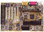 Motherboard ASUSTeK P3W-E Slot1 (i810E) AMR, SVGA 4Mb, ATX, 3xSDRAM  (системная плата)