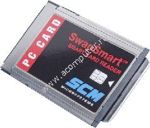 SCM SCR201 PCMCIA Smart Card Reader/Writer, T=0/T=1 protocol support, OEM ()