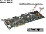Compaq Proliant ML350 Server Feature Board, 2x68-pin int, LAN 10/100, VGA, p/n: 163355-001, 143004-001