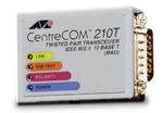 Allied Telesis CentreCom 210T AUI to 10Base-T Twisted Pair Ethernet Transceiver (MAU), p/n: AT-210T, retail ( )