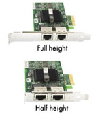 Hewlett-Packard (HP) NC360T Dual Port (2 channel) 10/100/1000Base-T Gigabit Ethernet NIC card (network server adapter), PCI-E (PCI-Express), p/n: 412651-001, 412646-001, HSTNS-BN16, OEM ( )