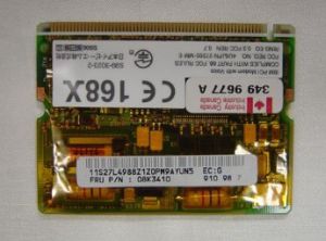 IBM ThinkPad 570/570e/600X Mini PCI 56K Dial Up Voice Fax/Modem Card), p/n: 27L4988, FRU: 08K3410, OEM ()