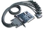 Moxa Technologies Smartio C168H/PCI, 8 port RS-232 card/w octal cable DB25, retail ( )