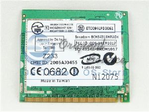 Dell/Broadcom BCM94318MPAGH Wireless 802.11a/b/g MiniPCI Card Network Adapter, p/n: DW1470, OEM ( )