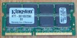 Kingston KTT-SO100/256 256MB SDRAM SODIMM, PC100, 3.3V, non-ECC, 144-pin, unbuffered, OEM (    )