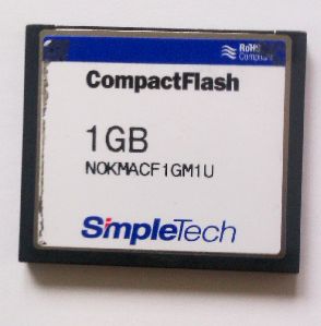 STEC (SimpleTech) NOKMACF1GM1U 1GB CompactFlash (CF) Memory card, OEM (карта памяти)