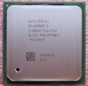 CPU Intel Celeron D 2400/256/533 (2.4GHz), 478-pin FC-mPGA4, SL7JV, OEM ()