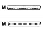 External Single-Ended SCSI Cable 50-pin Low Density (M)/BailLock to 68 pin; High Density (M)/w Thunb Screw, 1m ( HP C5665A), OEM ( )