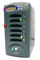 RAID Storage Promise Arena 99, 8-bay, IDE to SCSI, RAID controller/w 64MB Cache, 2xPS Hot Swap, rackmount 4U, black, retail ( )