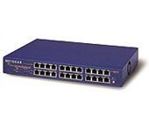 Bay Networks (NETGEAR) DS524 24-Port 10/100Base-TX Dual Speed Fast Ethernet stackable Hub, rackmount 1U, internal PS   ()