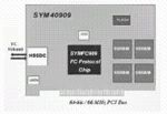 LSI Logic SYM40909H 2GBs Fibre Channel Copper Host Adapter, 64-bit PCI-X, p/n: 348-0038443F, 348-0041962 A, 348-0038, OEM ()
