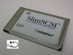 Adaptec slim SCSI 16 bit PCMCIA-to-SCSI Adapter, p/n: 900100, no cable  ()