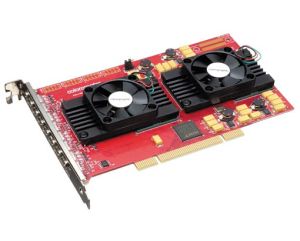 Colorgraphic Xentera GT 8 PCI Video Card Eight Display (8 Head), 256MB (8x32MB) DDR SDRAM/w 8 cable, PCI, p/n: 612518, OEM ()