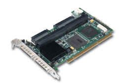 LSI Logic (AMI) MegaRAID SCSI 320-2X (320X2128) controller, 2 channel, 128MB, Ultra320, 64-bit 133MHz PCI-X, retail ()