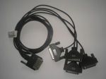 Digi International 4-Port DB25M fanout cable for (1P)50000702-01, p/n: (1P)63000170-02, OEM ()