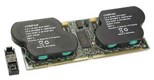 HP/Compaq 128MB Battery-backed Cache Memory Module board, includes 2 attached battery packs (Smart Array 5300), p/n: 171387-001, OEM (     )