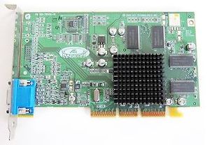 VGA card ATI Radeon 7000, TV out, 32MB, AGP, DVI & VGA, p/n: 109-78500, OEM ()
