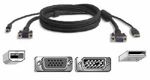 Belkin OmniView all-in-one KVM cable, 6ft/1.8m, PRO series Plus, USB platform, p/n: F3X1962-06, retail ()