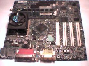 Motherboard Intel CA810e, chipset: Intel 810E, SDRAM non ECC (up to 512MB), MicroATX, Creative ES1373 PCI, 4xPCI, p/n: A01986-308  ( )