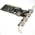 VIA 5-port USB 2.0 PCI 4 ext. 1 int. controller, OEM ()