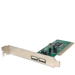 Adapter ICC-USB-CARD-ICU 2-Port USB 2.0 PCI controller, 2 ext., OEM ()