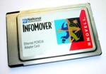 National Semiconducter InfoMover Ethernet PCMCIA Adapter (PC Card), p/n: 0933686, no cord  ( )