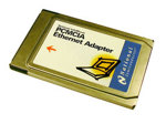 National Semiconducter InfoMover Ethernet PCMCIA Adapter (PC Card), p/n: 991010891-001A, no cord  (сетевой адаптер)