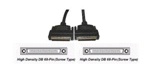 External SCSI cable HD68 68-pin/68-pin, P-P, 0.3m, OEM ( )