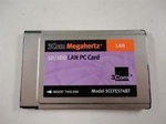 3Com Megahertz 3CCFE574BT 10/100 LAN PC card (network ethernet adapter), PCMCIA, p/n: 16-0229-000, no cord, OEM ( )