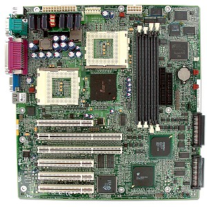 Intel Server board STL2 G7ESZ (Dual Socket370, ServersetIII, dual U3WSCSI, LAN, video), 4xPCI, 2xPCI-X  ( ,    1U)