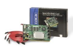 В наличии имеются контроллеры RAID Controller LSI Logic MegaRAID SATA 300-8X, 8 channel SATA, 128MB Cache, RAID levels: 0, 1, 5, 10, 50; PCI-X. Цена-15920 руб.
