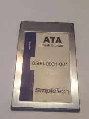 Можно купить карту памяти SimpleTech 8500-0031-001 32MB PCMCIA ATA Flash storage card, p/n: 020513-FL1-011, LUC00-00764-301. Цена-5520 руб.