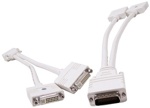 Appian LHF-60/DMS-60 (60-pin) Dual DVI Y-Splitter cable, 1xLHF-60M/2xDVI (F) connectors, p/n: 528-00105-05, OEM ( )