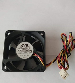 AVE AVA-620M12B DC 12V 0.10A 60x60x20mm Cooling Fan, 3-wires, OEM ( )