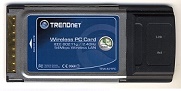 Поступил на склад беспроводной адаптер TRENDnet TEW-421PC Wi-Fi 802.11g Wireless LAN PCMCIA PC Card. Цена-1356 руб.